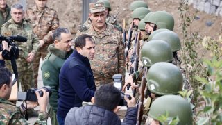 The Chairman of the Investigative Committee Artur Poghosyan with RA Minister of Defense Suren Papikyan Visited Southeastern Border Zone of the Republic